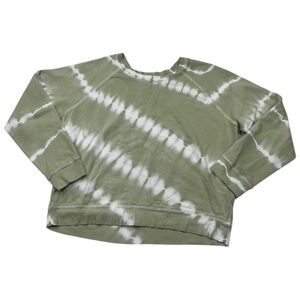 Rails Olive Green and White Tie-Dye Sweatshirt